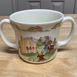 Beatrix Potter Series Royal Doulton Bunnykins Mug Double Handle Toddler Cup